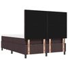 vidaXL Lit &agrave; ressorts avec matelas Marron fonc&eacute; 140 x 190 cm tissu