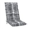 vidaXL Chaises inclinables de jardin et coussins lot de 4 Teck solide