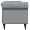 vidaXL Canap&eacute; Gris clair 201,5 x 74,5 x 74,5 cm Polyester