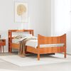 vidaXL Cadre de lit avec t&ecirc;te de lit cire marron 90x190 cm bois de pin