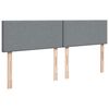 vidaXL Sommier &agrave; lattes de lit avec matelas Gris clair 180x200cm Tissu