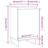 vidaXL Buffets 2 pcs ch&ecirc;ne fum&eacute; 40x35x70 cm bois d'ing&eacute;nierie