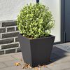 vidaXL Jardini&egrave;res 2 pcs noir 30x30x30 cm acier
