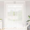 vidaXL Rideau en Dentelle Floral Blanc 260 x 150 cm Polyester