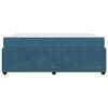 vidaXL Cadre de lit avec matelas Bleu 180 x 200 cm tissu