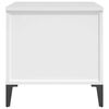 vidaXL Table basse Blanc 60x44,5x45 cm Bois d'ing&eacute;nierie