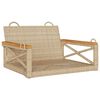 vidaXL Balancelle beige 63x62x40 cm r&eacute;sine tress&eacute;e