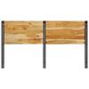 vidaXL T&ecirc;te de lit 180 cm bois massif d'acacia et fer