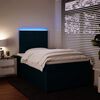 vidaXL Sommier &agrave; lattes de lit et matelas bleu 120x190 cm velours