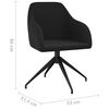 vidaXL Chaises &agrave; manger lot de 4 Noir Velours