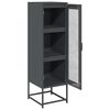 vidaXL Buffet haut anthracite 36x39x123 cm acier lamin&eacute; &agrave; froid