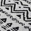 vidaXL Tapis Noir et blanc 100x300 cm Coton