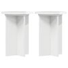 vidaXL Support de Plante 2 pc Blanc brillant &Oslash;29,5 x 40 cm
