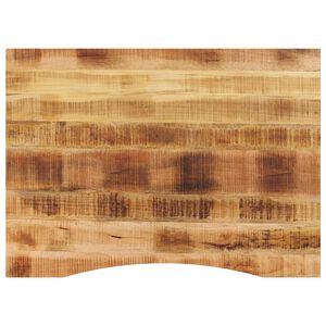 vidaXL Dessus de bureau avec courbe 110x80x2,5 cm manguier massif brut