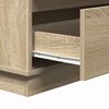 vidaXL Cabinet de chevet avec tiroir Chêne Sonoma 71 x 34,5 x 75 cm