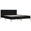 vidaXL Cadre de lit sans matelas noir 120x190 cm