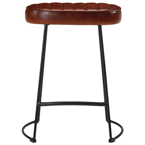 vidaXL Tabourets de bar lot de 2 marron fonc&eacute; 40x29,5x53 cm