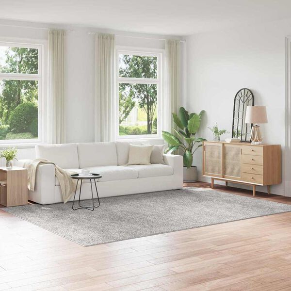vidaXL Tapis Shaggy Anti-d&eacute;rapant Gris 240 x 340 cm PP