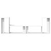 vidaXL Meubles TV 2 pcs blanc 75x30x50 cm bois d'ing&eacute;nierie