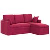 vidaXL Canap&eacute; Bordeaux 178 x 134 x 80 cm Velours