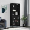vidaXL Buffet haut Noir 69,5x34x180 cm Bois d'ing&eacute;nierie