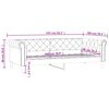 vidaXL Lit de jour sans matelas noir 90x200 cm similicuir