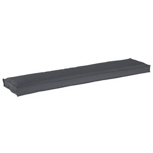vidaXL Coussin de palette Tissu Oxford Anthracite 180 x 40 x 8 cm