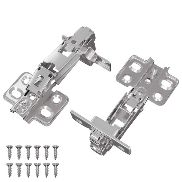 vidaXL Charni&egrave;re 2 pcs Nickel 139 x 64,1 x 10 mm Fer