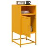 vidaXL Tables de chevet 2 pcs jaune moutarde 36x39x78 cm acier