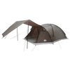 vidaXL Tente Cabane Marron gris 8 personnes Polyester et Acier