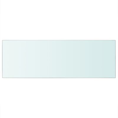 vidaXL Panneau pour étagère Verre transparent 70 x 25 cm