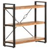 vidaXL Biblioth&egrave;que &agrave; 3 niveaux 90x30x80 cm Bois d'acacia massif