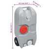 vidaXL Ensemble de lave-mains et r&eacute;servoir d'eau portable de camping