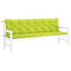 vidaXL Coussin de banc de jardin vert vif 200x(50+50)x7cm tissu oxford