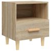 vidaXL Table de chevet Ch&ecirc;ne sonoma 40x35x47 cm