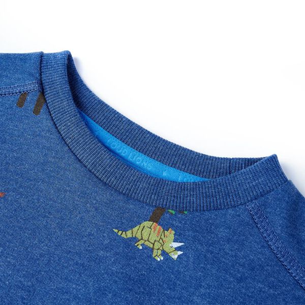 Sweatshirt pour enfants m&eacute;lange bleu fonc&eacute; 92