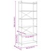 vidaXL &Eacute;tag&egrave;re Ch&ecirc;ne Sonoma 40 x 30 x 85 cm Bois d'ing&eacute;nierie