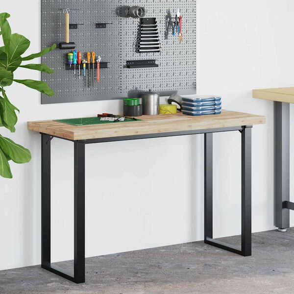 vidaXL Dessus de bureau non trait&eacute; 140x50x4 cm bois d'acacia massif