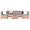 vidaXL Salon de jardin 6 pcs bois massif sapin de douglas