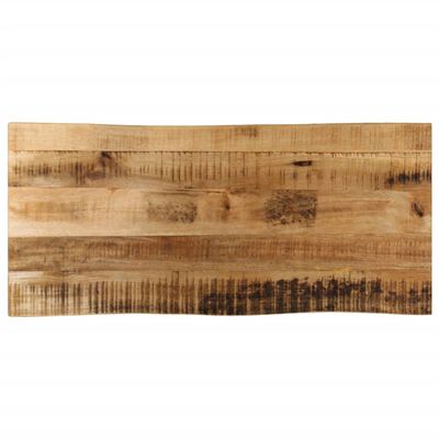 vidaXL Dessus de table bord vivant 100x40x3,8 cm bois de manguier brut