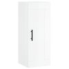 vidaXL Buffet haut Blanc brillant 34,5x34x180 cm Bois d'ing&eacute;nierie