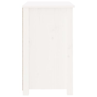 vidaXL Table de chevet Blanc 50x35x61,5 cm Bois de pin massif