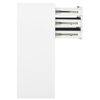 vidaXL Armoire de bureau Blanc 90x40x102 cm Acier