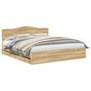 vidaXL Cadre de lit Ch&ecirc;ne Sonoma 180 x 200 cm Bois Ing&eacute;nierie