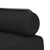 vidaXL Canap&eacute;-lit en forme de L noir 260x140x70 cm tissu