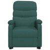 vidaXL Fauteuil de massage Vert fonc&eacute; Tissu