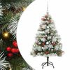 vidaXL Sapin de No&euml;l artificiel Vert et blanc 150 cm