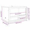 vidaXL Terrarium Marron 80 x 50 x 50 cm OSB