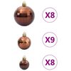 vidaXL Boules de No&euml;l 98 pcs marron &Oslash;3/4/6 cm