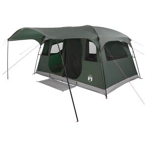 vidaXL Tente tunnel Vert arm&eacute;e 366 x 244 x 198 cm Polyester et Acier